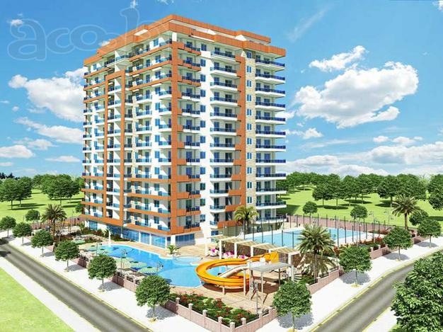 В продаже квартира 1+1, 75 м2, у моря, Турция, Махмутлар